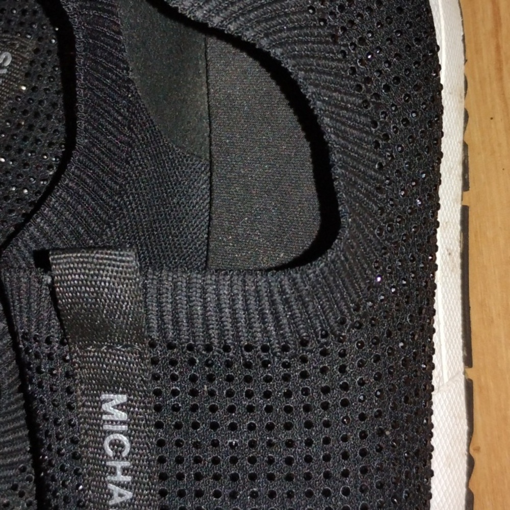 Michael Kors Black Slip On Sneakers with Sleek Design - Picture 4 of 5